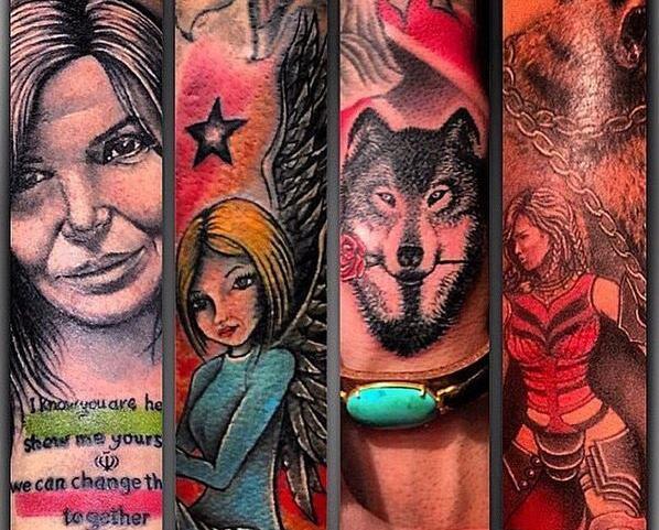 عکس کل تتو های امیر تتلو