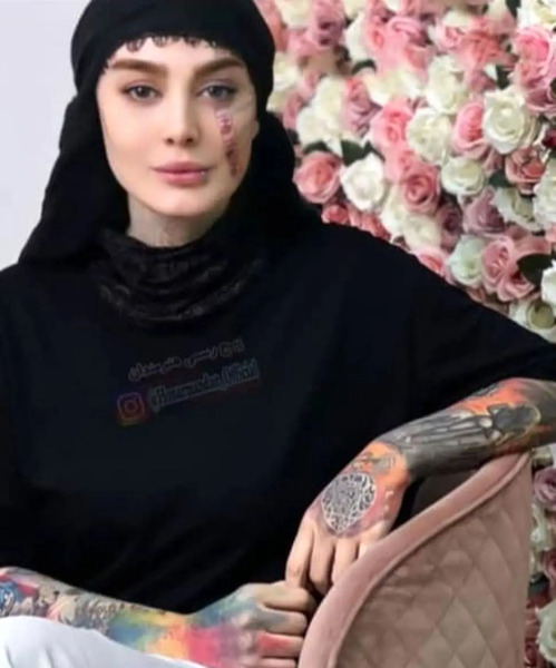 عکس معنی تتو های سحر قریشی