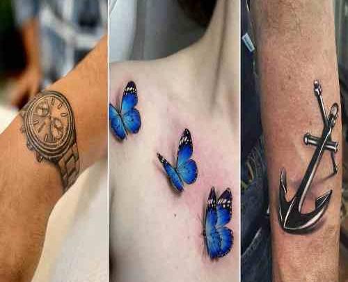 عکس تاتو لنگر کوچک