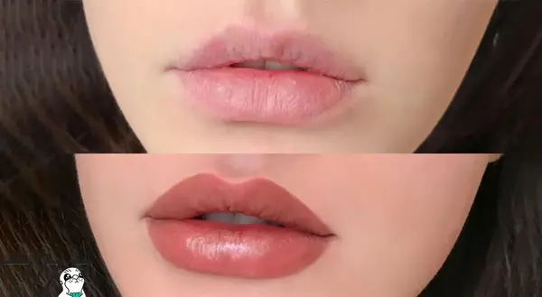 عکس تاتو لب صورتی