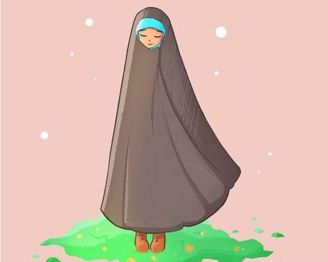 عکس دختر چادری انیمه