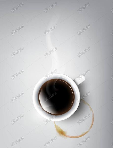 عکس تصویر پس زمینه فنجان قهوه