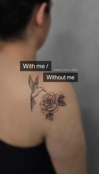 عکس تاتو کبوتر روی دست