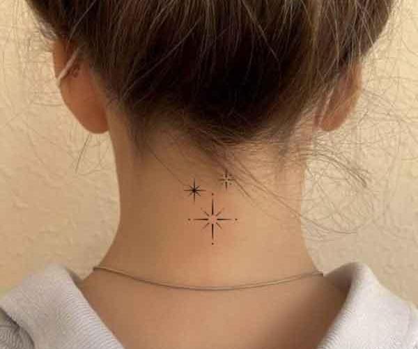 عکس تاتو کلاغ روی گردن