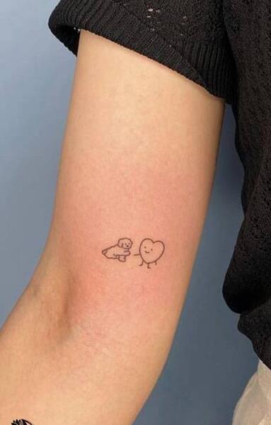 عکس تاتو کلاغ کوچک