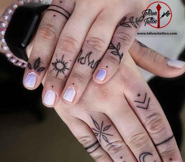 عکس تاتو کمر زنانه پروانه