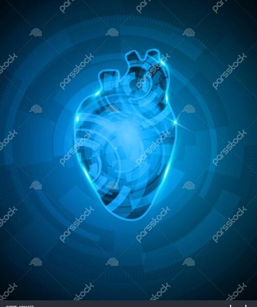عکس پس زمینه قلب آبی