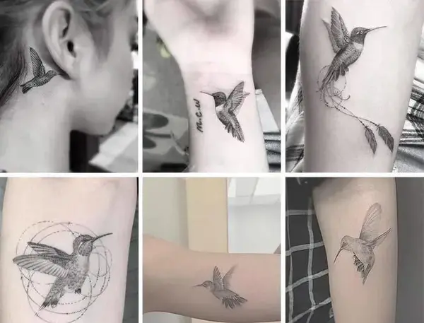 عکس تاتو بال فرشته روی مچ دست