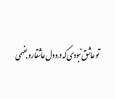 عکس تو عاشق نبودی ببینی