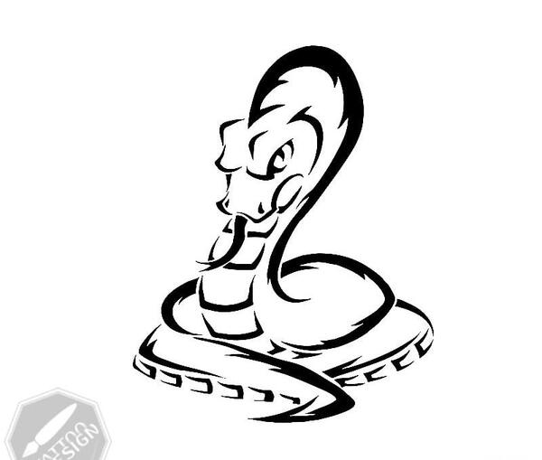 عکس طرح تاتو مار خام