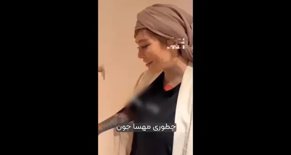 عکس صورت تتو شده سحر قریشی