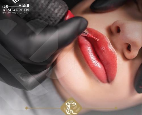 عکس تاتو شفايف احمر