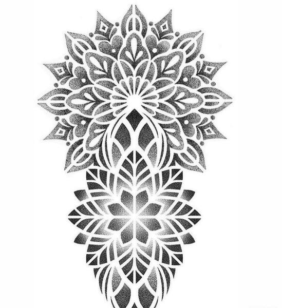 عکس تاتو ژئومتریک خام
