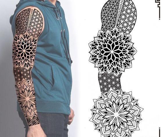 عکس تاتو ژئومتریک با معنی