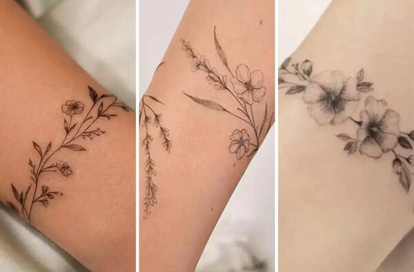 عکس تاتو روی ساعد دست مینیمال