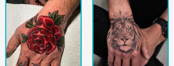 عکس تاتو روی ساعد دست مردانه