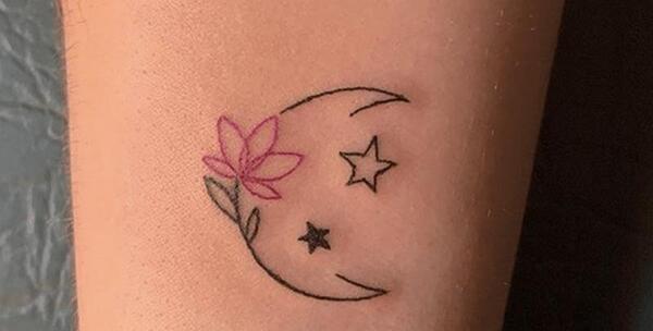 عکس تاتو روی گردن ستاره