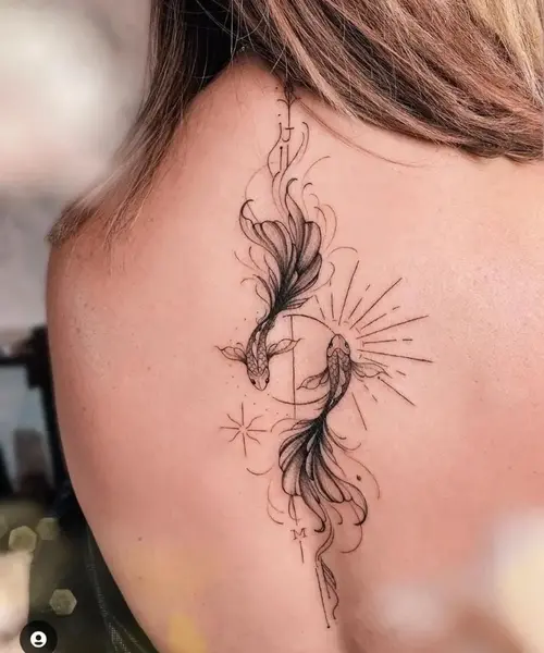 عکس تاتو روی گردن زنانه