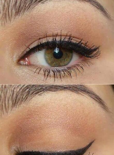 عکس تاتو خط چشم گربه ای