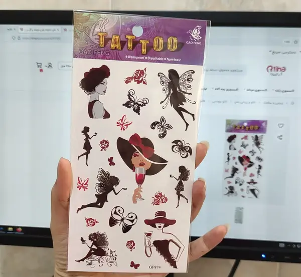 عکس تاتو چسبی دخترانه