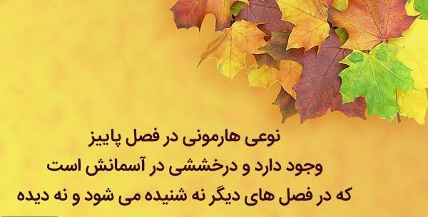 عکس متن استوری راجب پاییز