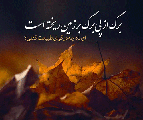 عکس متن استوری راجب پاییز