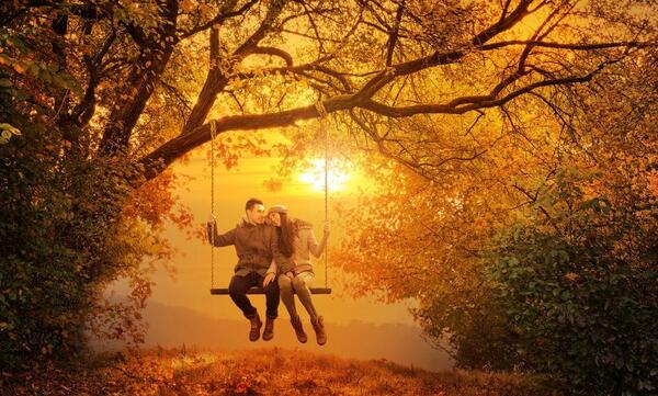 عکس متن برای استوری پاییز عاشقانه