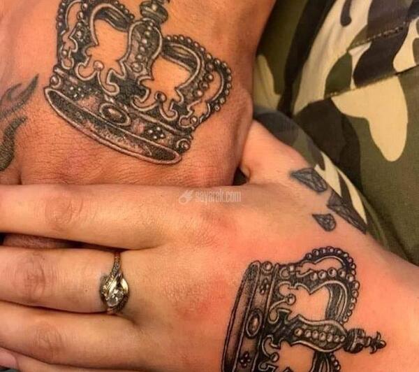 عکس تاتو تاج ساده