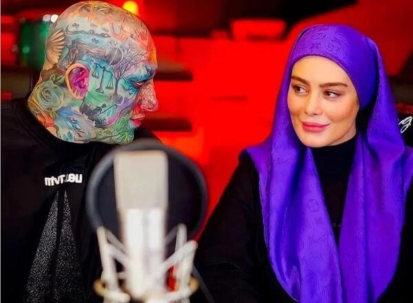 عکس تتو تتلو روی دست سحر قریشی