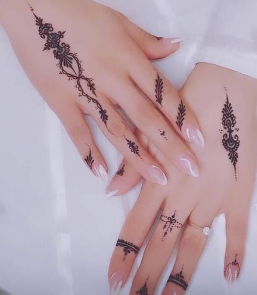 عکس تاتو پر روی دست دخترانه