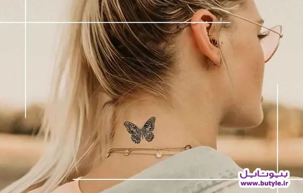 عکس تاتو پشت گردن جدید