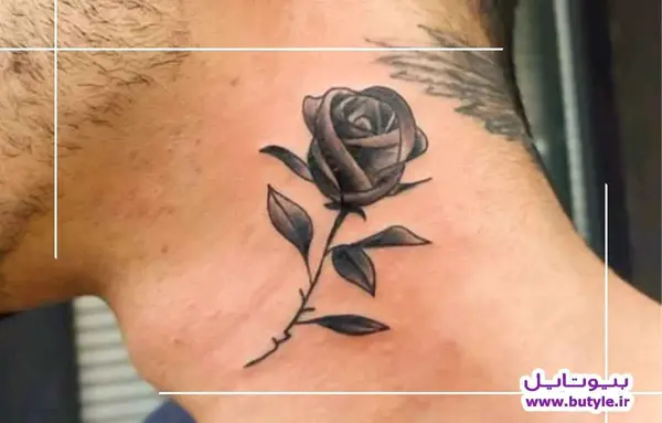 عکس تاتو برای گردن مردانه