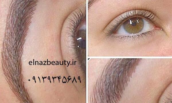 عکس تاتو ابرو هاشور