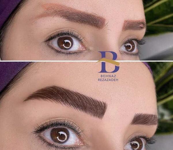 عکس تاتو ابرو دخترانه