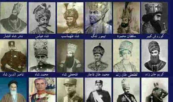 حکومت عکس شاهان ایران به ترتیب