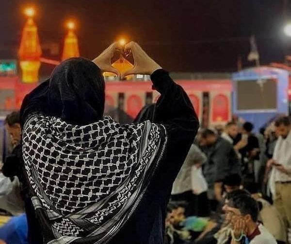 ژست عکس تولد در بین الحرمین