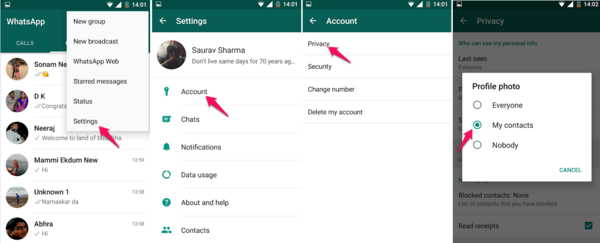 چرا عکس پروفایل واتساپ دیده نمیشه whatsapp