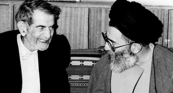 عکس خامنه ای با شهریار