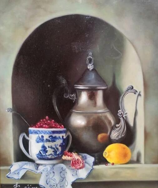عکس نقاشی رنگ روغن طبیعت