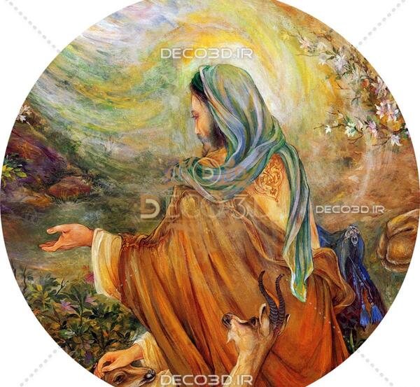 عکس نقاشی یا ضامن آهو فرشچیان