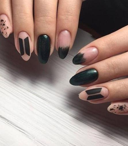 عکس ناخن ژلیش دخترانه بی تی اس