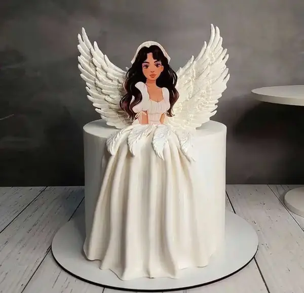 عکس کیک تولد فرشته ای