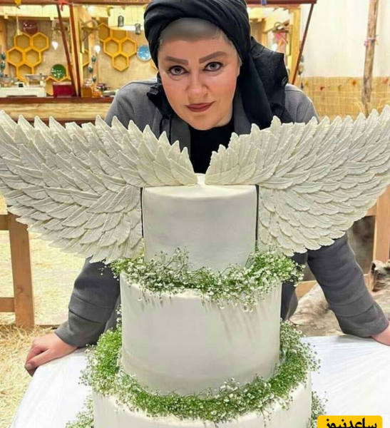 عکس کیک تولد فرشته ای