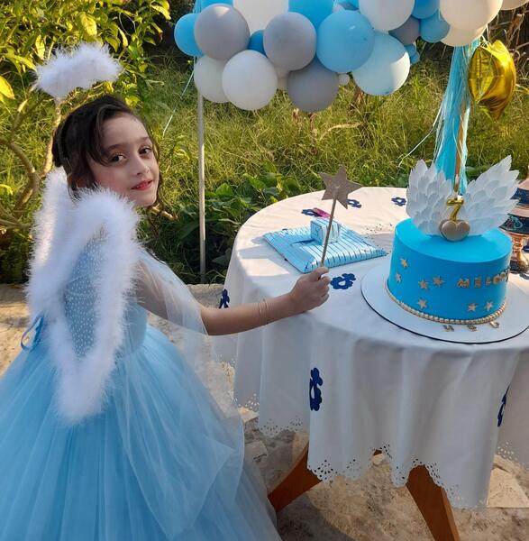 عکس کیک تولد بال فرشته