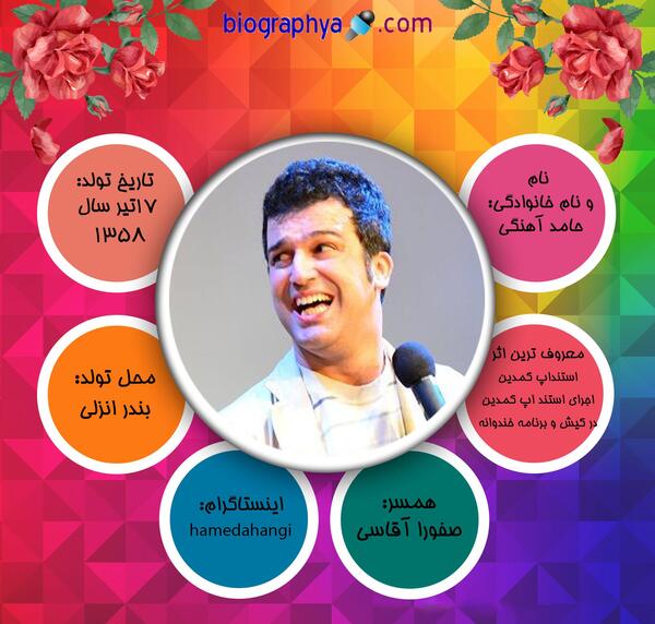 عکس تولد حامد آهنگی