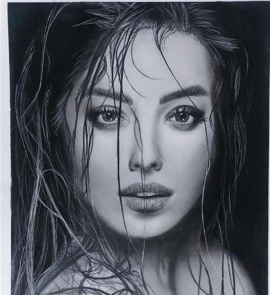 عکس نقاشی های چهره دختر