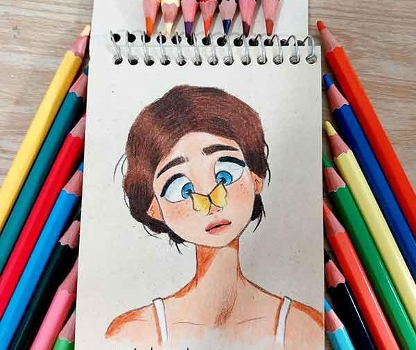 عکس نقاشی دختر خفن فانتزی