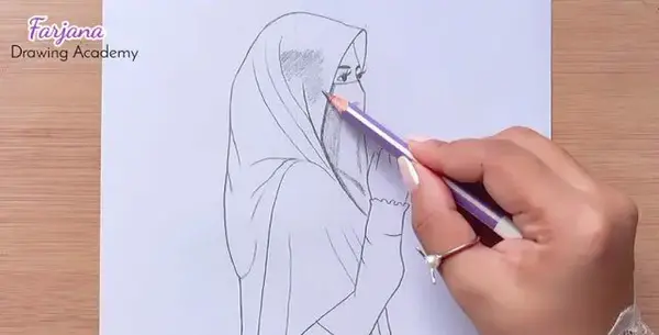 عکس نقاشی یه دختر خانوم