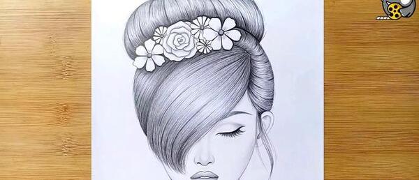عکس نقاشی یک دختر خانم