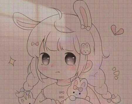 عکس نقاشی دختر دختر کرومی